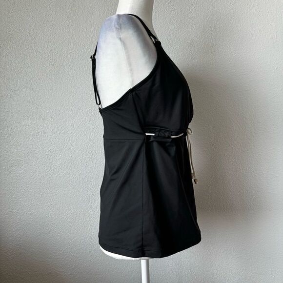 Jag Black Tankini White Trim Adjustable Straps Swim SZ 38D / 38DD - Picture 7 of 11